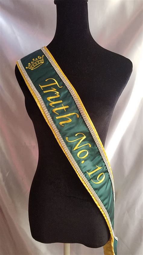customized embroidered sashes for pageants